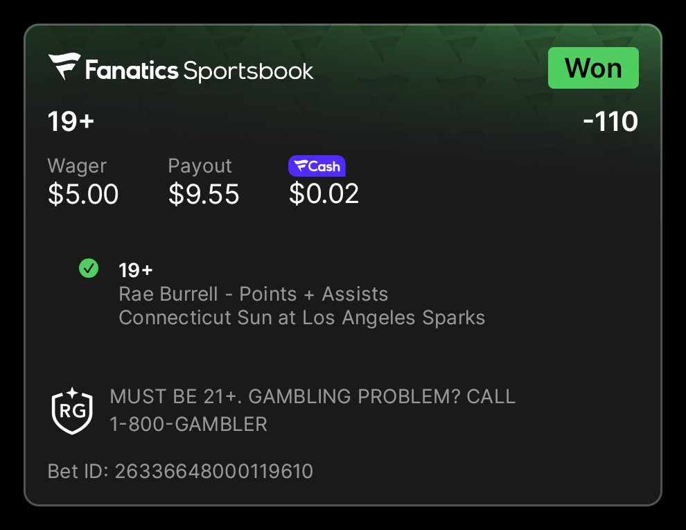 CarverJermar's tweet photo. A friend shared a bet with you on Fanatics Sportsbook. Tap the link to view and copy their bet. Don't forget, you earn FanCash on your bets. New to Fanatics? Claim your welcome bonus. Must be 21+. Terms apply.
https://t.co/zace8yBwhZ https://t.co/tuKBieBBW9