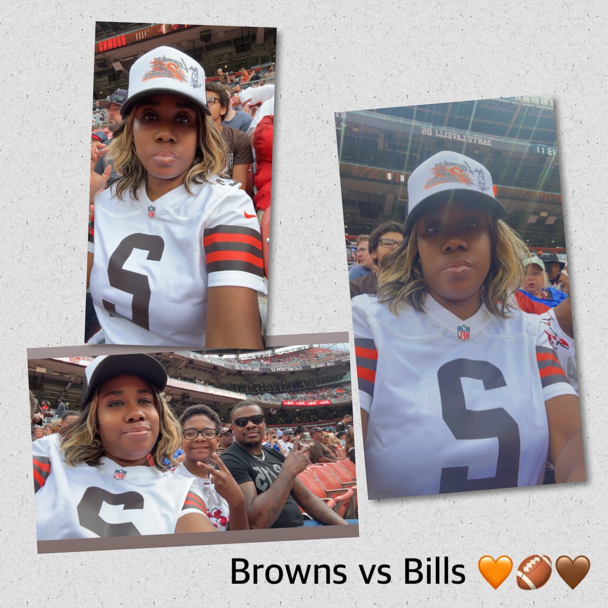 OneLoyalChick84's tweet photo. I took my brother and nephew to the game with me today and they had a good time despite the rain 🌧️ coming and going but they rode it out like troopers 😂 #AuntieOutside https://t.co/ChnxXOyfSD