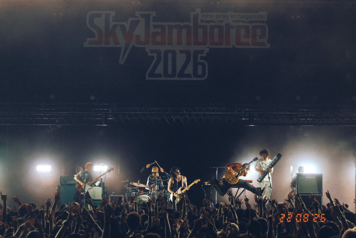 go_go_vanillas's tweet photo. 2026.8.22
⾧崎・稲佐山公園野外ステージ

Sky Jamboree 2026

2015年の初出演から夢みてきたトリの大役！
バトンを受け取り感謝と誇りを胸に走り切りました！

この素晴らしいフェスがずっと続くよう祈りを込めて！
ありがとうございました！！

#skj 
#FM長崎 https://t.co/F1vAfnOmst