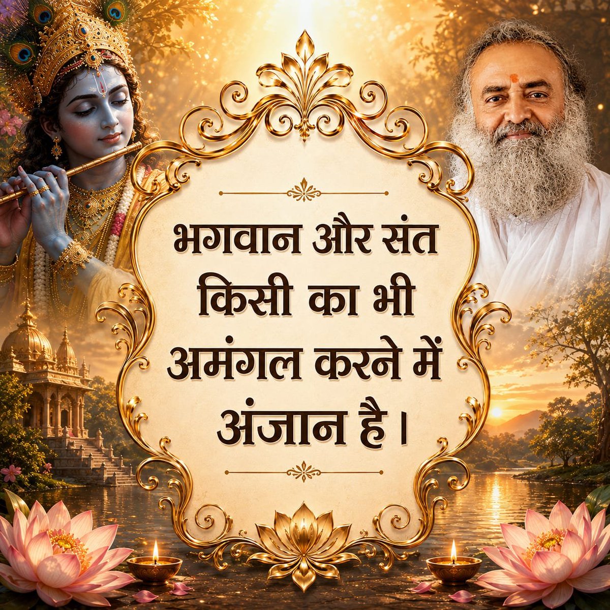 NVerma5153's tweet photo. @Asharamjibapu__ संसार की वस्तुएँ क्षणिक तृप्ति देती हैं, लेकिन हृदय की गहरी प्यास उस परम सत्ता से ही शांत होती है जो स्वयं रसमय, आनंदस्वरूप और पूर्ण है। भगवान की ओर मुड़ना ही जीवन की सच्ची माँग को पहचानना है। 🙏
#AsharamjiBapuQuotes https://t.co/BvReZV4YD4