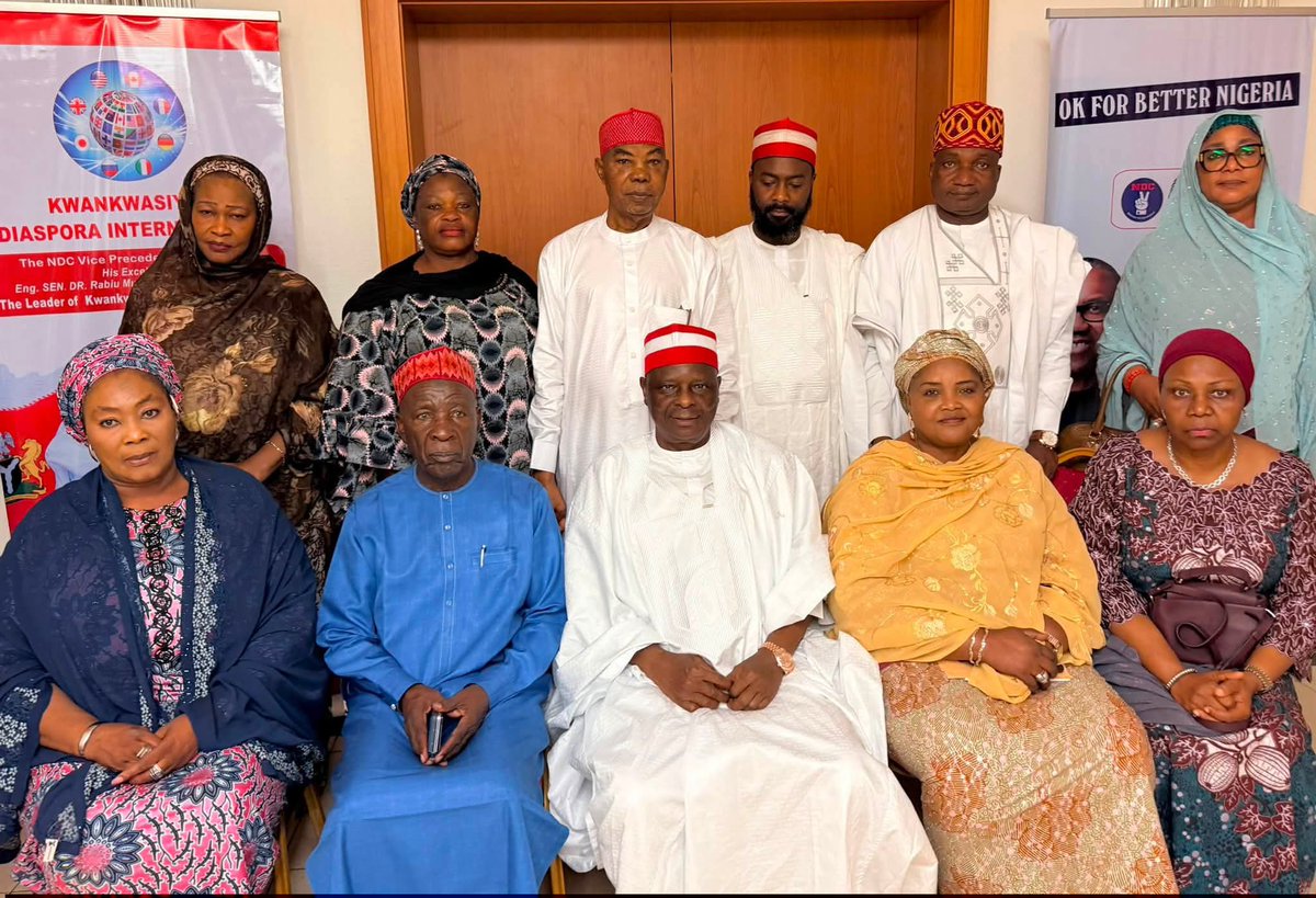 ameermaidala's tweet photo. The NDC Vice-Presidential Candidate, His Excellency Sen @KwankwasoRM , PhD, FNSE, granted an audience to the leadership of Northern Women in Politics during a courtesy visit to his residence in Maitama, Abuja. https://t.co/vJhg8pQIGt