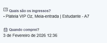 Pedrin_uwu's tweet photo. @lesbianagabi caralho muito obrigado mesmo

é plateia VIP Oz Meia-entrada estudante, eu paguei por 200 mas eu to aceitando oferta menor, tipo 150, e acho que não é carimbado https://t.co/55XOi7c94Z