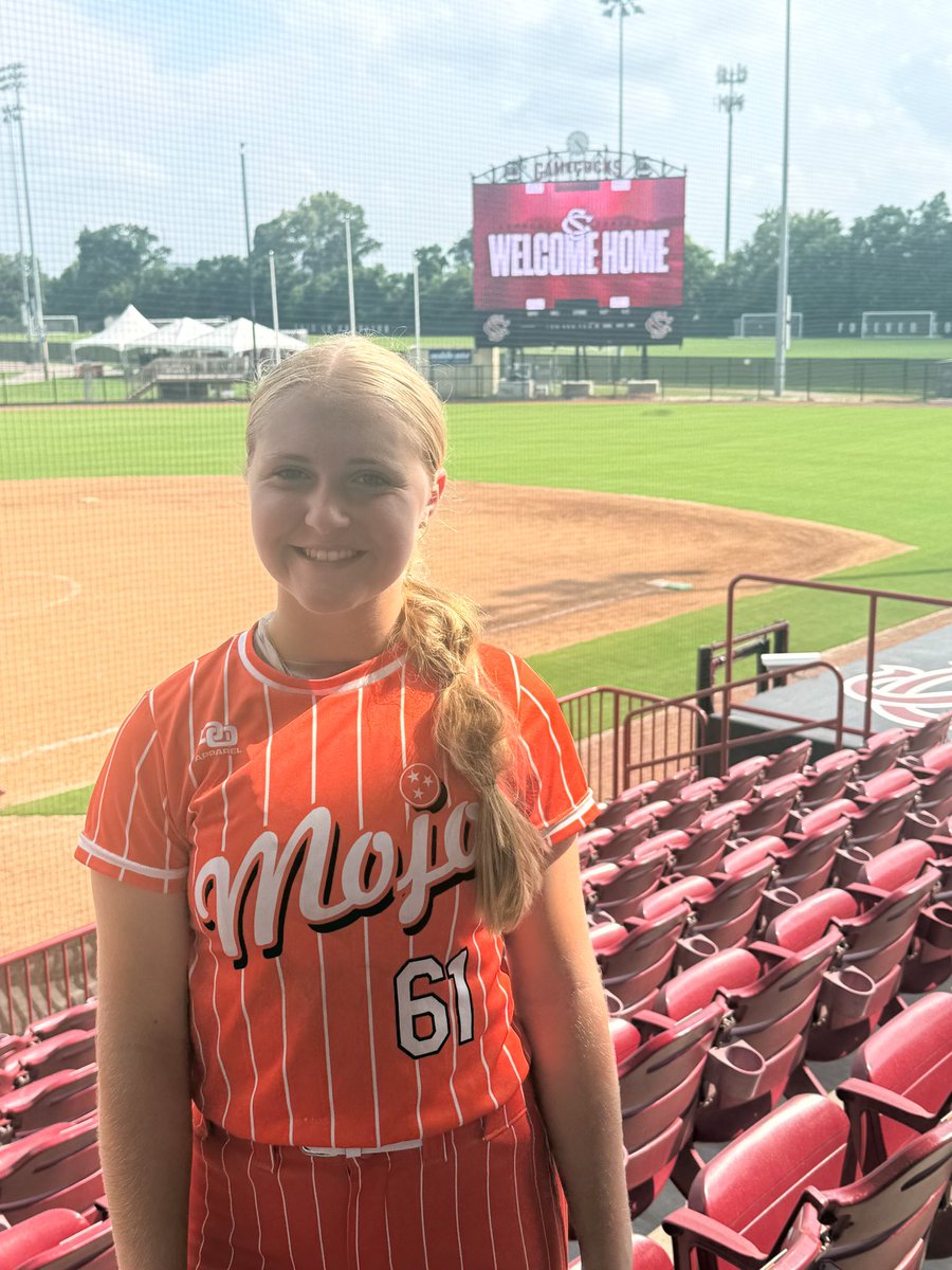 MLeidecker55's tweet photo. 🔥 65.9 MPH — NEW CAMP PR! 🔥

Incredible day at @GamecockSoftbll camp! 🐔🤙 Loved competing and learning from the best.

Huge thank you to the coaches and staff for an amazing camp and a great day of softball! I can’t wait to come back! ❤️🖤

Ready for fall with @MojoPardue ! 📈

@CoachZack21 @ashleychastain @KatieRBrowder @jodydavidson @TnMojoFastpitch @CliffWhite123 @FastpitchPower @FS_Innovations1 @DiamondAddicts @PrepSoftball @ExtraInningSB @LineDsoftball @KaylaLombardo11 @SoftbalAmerica @BradyVernon @gatorjack @THEWOWSB #classof2029