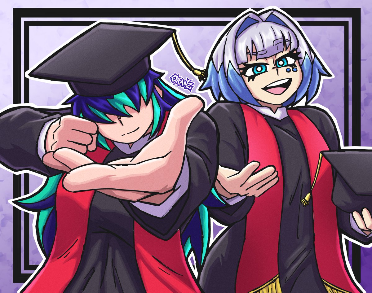 Oranz0's tweet photo. Dibujo de Lena y Gaby en celebración de que aprobé mi trabajo especial de grado :3

#oc #sketch #art https://t.co/F1JZ18nuRk