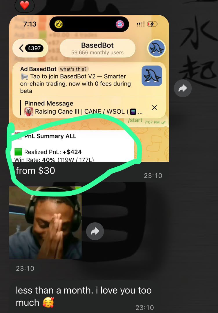 Fred_is_him's tweet photo. update 

$30 to $500 in less than a month 

17x of his capital 

added him to “Trenchers lounge” and the rest is history

“Impossible is nothing” https://t.co/4x0diAlTKw