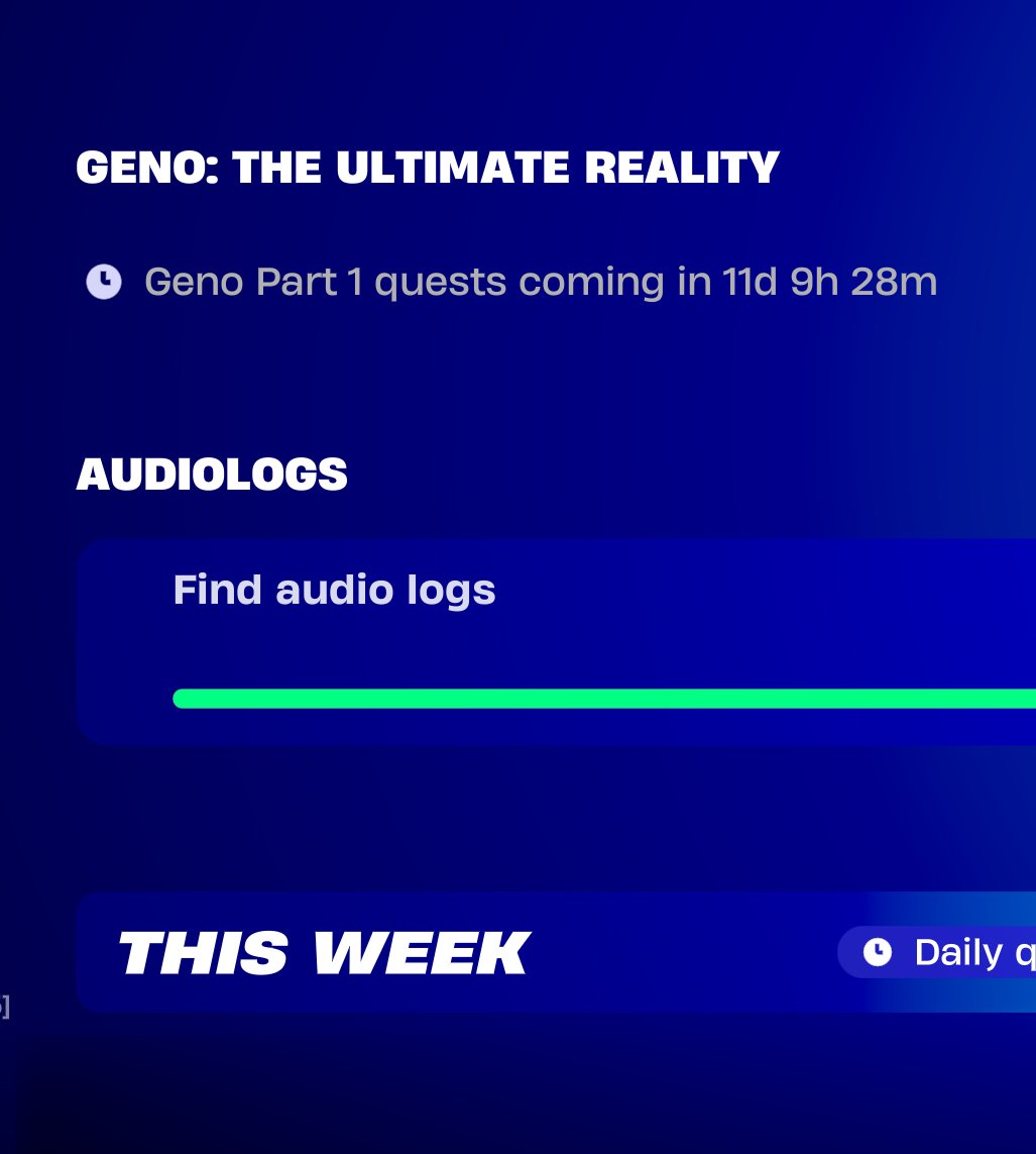 BackersGamesF's tweet photo. FIRST UPDATE OF THIS SEASON DROPS IN 12 DAYS (SEP 3 - v43.10)

"Geno: The Ultimate Reality" quests dropping that day with likely new Voice Lines for Geno 👀 https://t.co/AICdr4NWYi