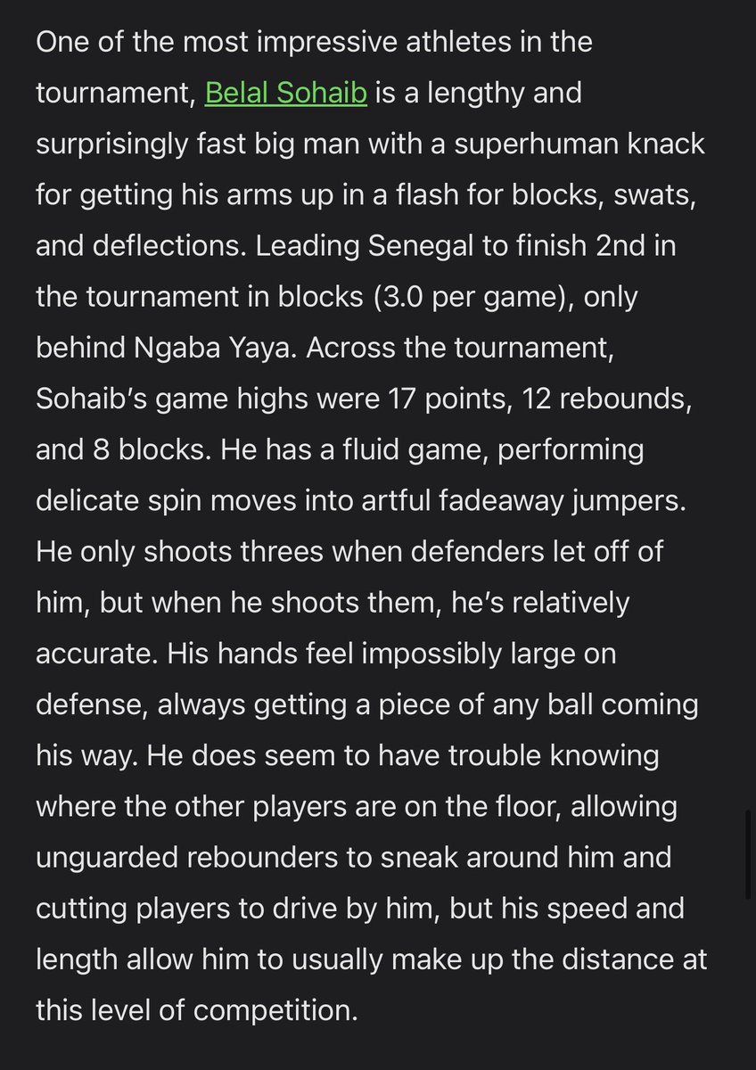 WorldBBScouting's tweet photo. Belal Sohaib is headed to SIUE (@SIUEMBB) for next year: Here’s what o had to say about the 6’9” Egyptian 🇪🇬 power forward https://t.co/OpTmSkrkoF