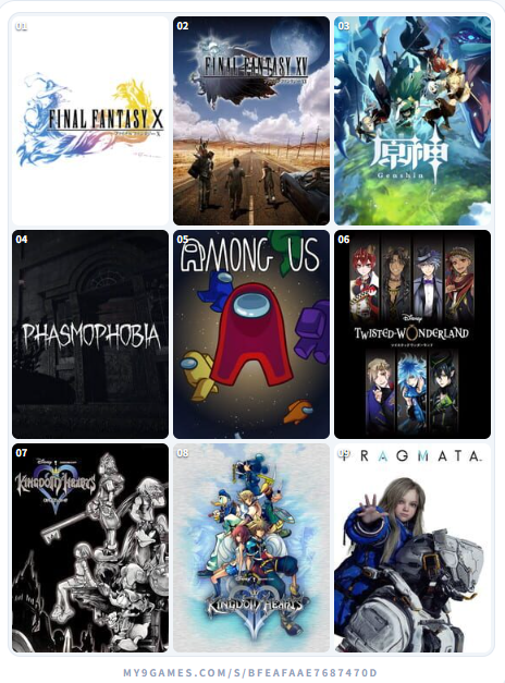 Silvia__Bennett's tweet photo. 私を構成する9つのゲーム
#My9Games #私を構成する9つのゲーム
https://t.co/CcjAFhgaP0 https://t.co/aUONjKC2qG