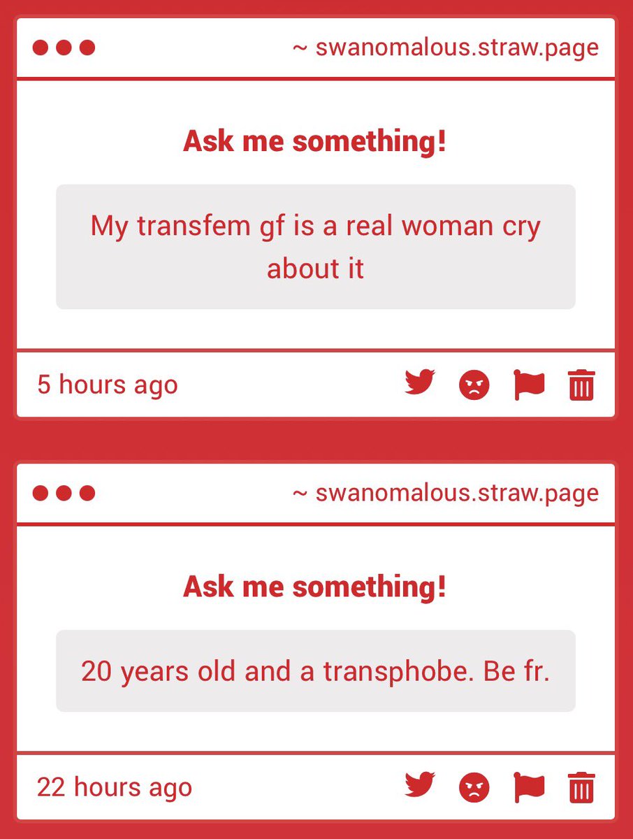 Swanomalous's tweet photo. „Cry about it” mf you cared so much that you had to send me a gimmick through strawpage lmao 😭 a woman is an adult human female so whether you are a man or woman you’re bisexual https://t.co/2TYqWShYUs
