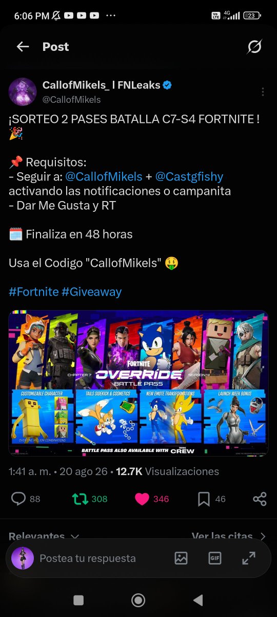 Sebasti23343784's tweet photo. @CallofMikels @Castgfishy Listo y ojalá gane, suerte a todos https://t.co/WFupkorktu