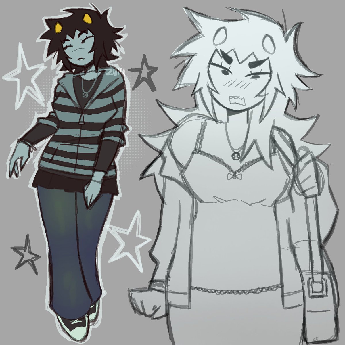 vnthers's tweet photo. i just wanted to draw girlkat wearing my outfits for uni :pp https://t.co/indA8j5lzE