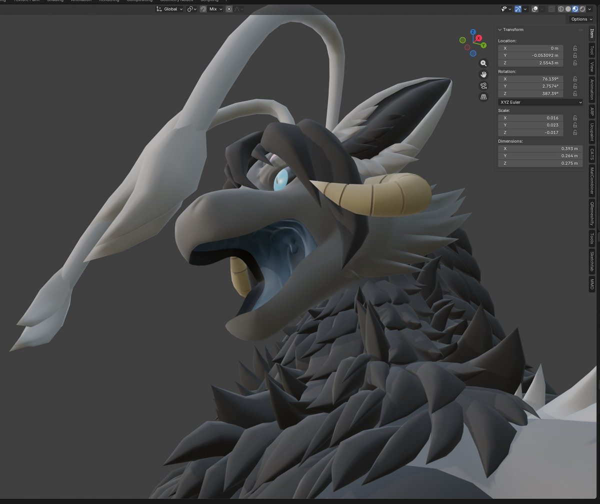 stahlstagg's tweet photo. Toothless and normal map magic!! Getting very close to the point where I have finally have things in place for a client review!  #b3d #wip https://t.co/6yTSPVyEve