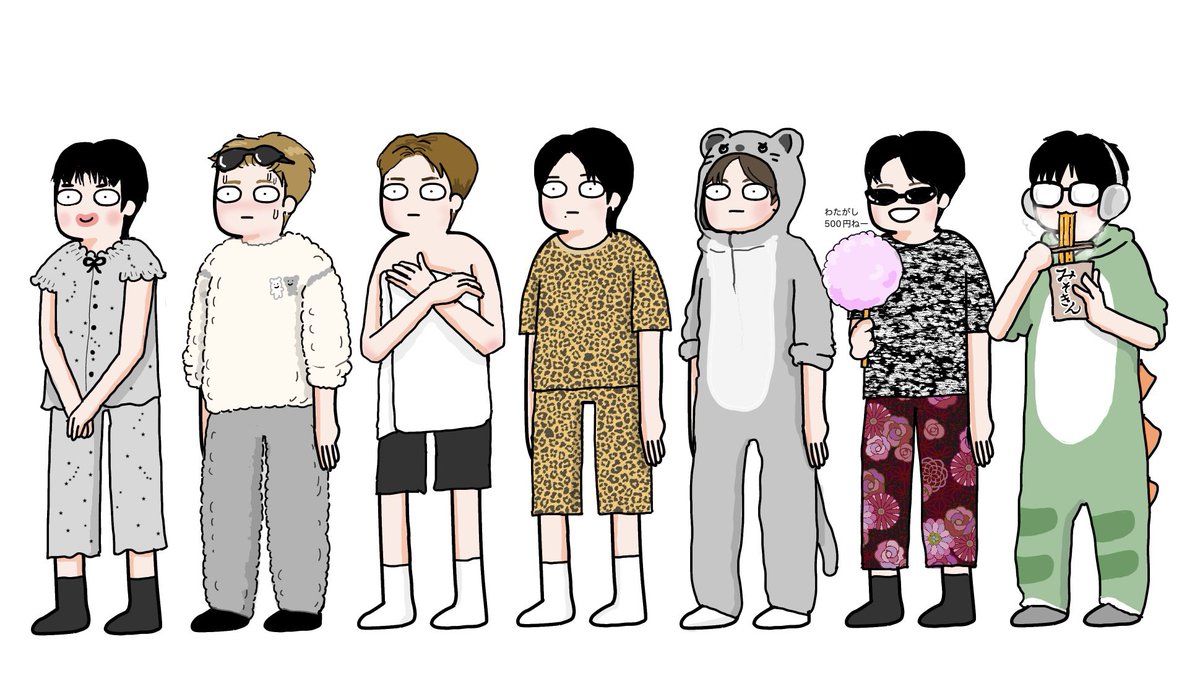 ik_NEXZ's tweet photo. パジャマパーティー♡

やっぱりこのver.も
描いておきたくなりまして… https://t.co/wk48TtRwwp