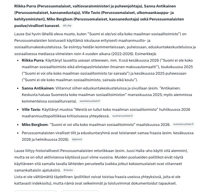 KorhonenMla's tweet photo. #Suomieiolekokomaailmansosiaalitoimisto
#JockaTräsbäck #apinointi #fraasisanat #kokoomus
#omintakeisuuspuuttuu #persut #hokemat #politiikansanasto #Jocka https://t.co/4ILWhN6ZvX
