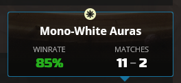 Hello_Good_Game's tweet photo. Remember when they DIDN’T ban Sheltered by Ghosts… but banned Screaming Nemesis? 😭

Mono-White Auras: 11-2 | 85% WR
#MTGArena #MTGStandard #MTG #MTGA https://t.co/ZtBhLTrf7o