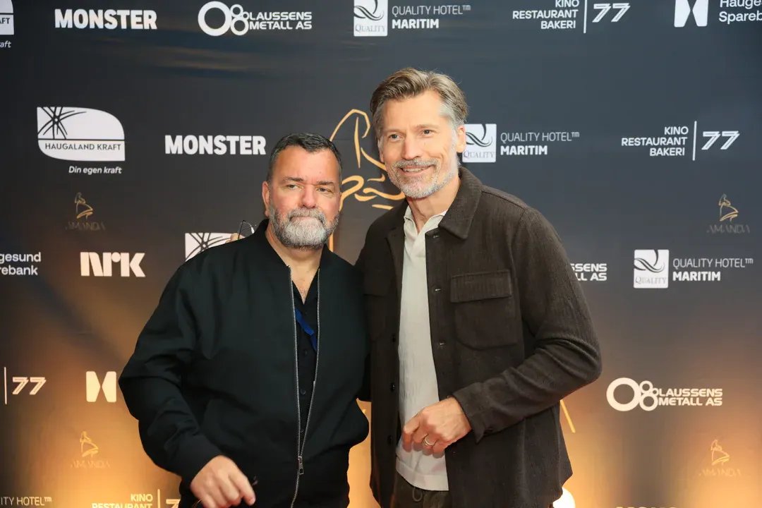 NinaNorlund's tweet photo. The Kipper Boys attended the Amanda Awards 2026 yesterday where NCW presented Pia Tjelta with the Best Leading Actor Award π π³π΄ π
π· credit: @IllKippers, Kristine Elise FjΓΈrtoft/NRK
#AmandaPrisen #NikolajCosterWaldau #PiaTjelta #JoeDerrick #DenNorskeFilmFestivalen https://t.co/j4uB2Xp98s