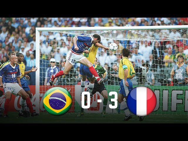 xlim_chris's tweet photo. France’s “first World Cup” is one of the most overrated titles in history. Home advantage, a soft bracket, and a Brazil side that spent the final looking like they’d rather be anywhere else did more for them than Zidane’s two headers ever did. Strip the context and it’s a mid-tier champion at best 🤦‍♂️