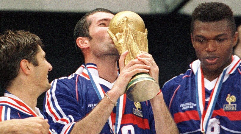 xlim_chris's tweet photo. France’s “first World Cup” is one of the most overrated titles in history. Home advantage, a soft bracket, and a Brazil side that spent the final looking like they’d rather be anywhere else did more for them than Zidane’s two headers ever did. Strip the context and it’s a mid-tier champion at best 🤦‍♂️