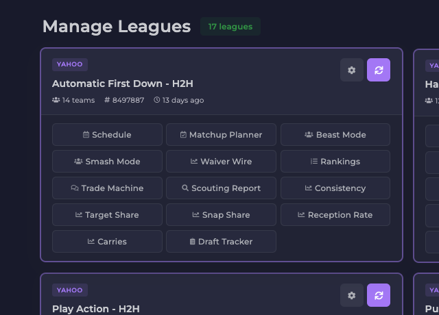 josephmamone's tweet photo. You can also import your Yahoo, ESPN, and Sleeper leagues and get tools specific to your league. https://t.co/HTCtGxxkAa
