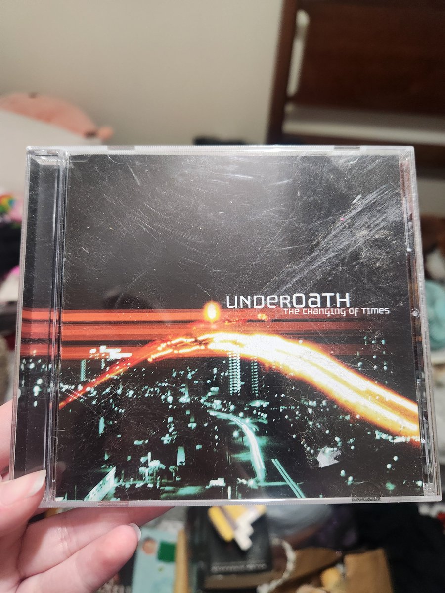 LaceZombiez's tweet photo. Found my underoath cd while cleaning 🥹 https://t.co/qNfpwLl0pF