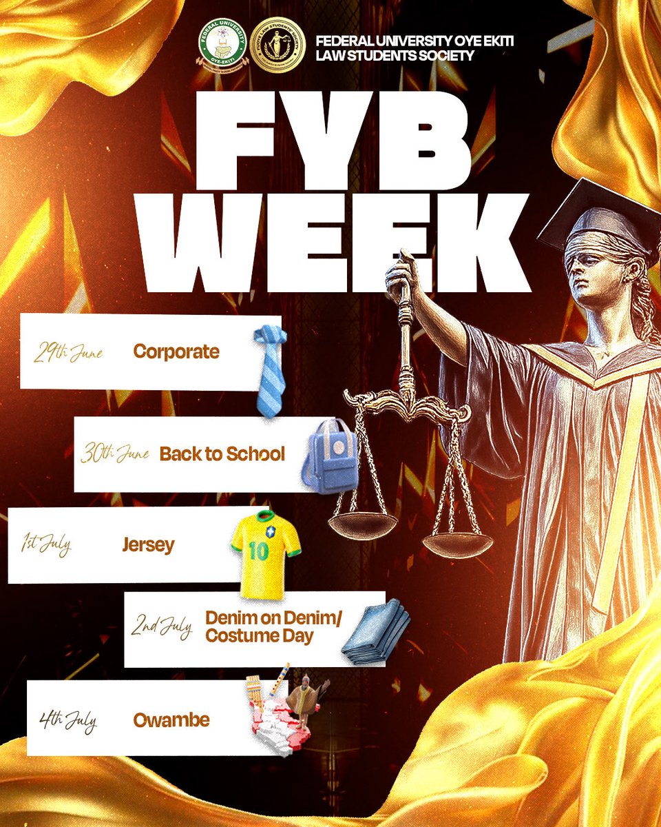 Chukwuemeka10_'s tweet photo. Past work 🎓✍🏽
A Sign-Out creative designed for the Federal University Oye-Ekiti Law Students Society.
Designed by The Creative Shinobi 🥷🏽
#GraphicDesign #PastWork #DesignPortfolio https://t.co/JcmTc2RCJK