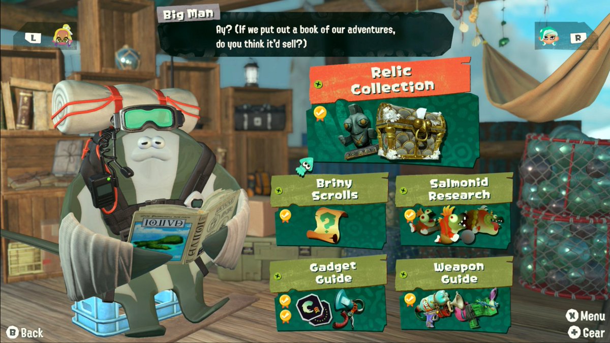arche_knight's tweet photo. Completed the Hoard in Splatoon Raiders. Definitely won't regret spending all those Spirhalite Gems on upgrades for bad gadgets. https://t.co/4GUt5sVvSO