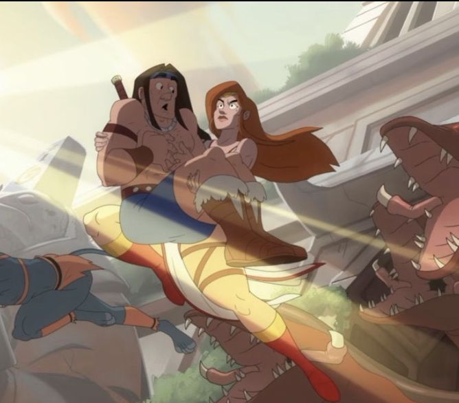Pirat_Nation's tweet photo. The new Golden Axe animated series is getting a lot of backlash after the first trailer.

The original Golden Axe games had a serious sword-and-sorcery style, but the new show turns the characters into an “adult comedy” and cringe dialogue.

Fans feel it looks like another generic adult animated streaming show instead of a proper Golden Axe adaptation and the humor doesn’t fit the world or characters.