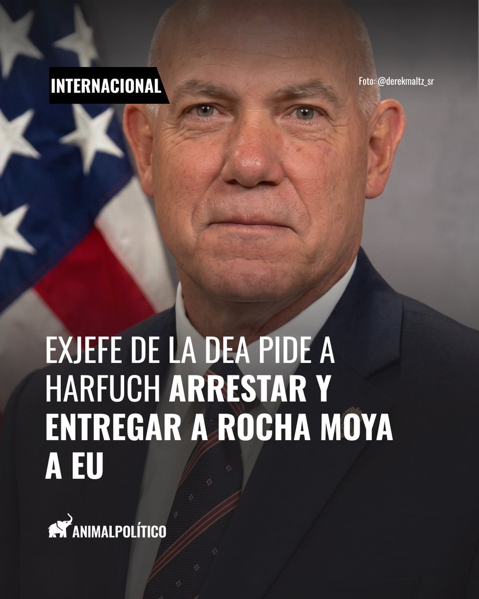 Pajaropolitico's tweet photo. 🔺 Derek Maltz, exdirector de la DEA, pidió una operación de alto nivel para arrestar y enviar a EU al gobernador de Sinaloa, Rubén Rocha Moya. En su mensaje etiquetó a @OHarfuch tras el regreso del mandatario estatal.

Lee más: https://t.co/pzBbhnLi5M https://t.co/X8dDMTTEWO