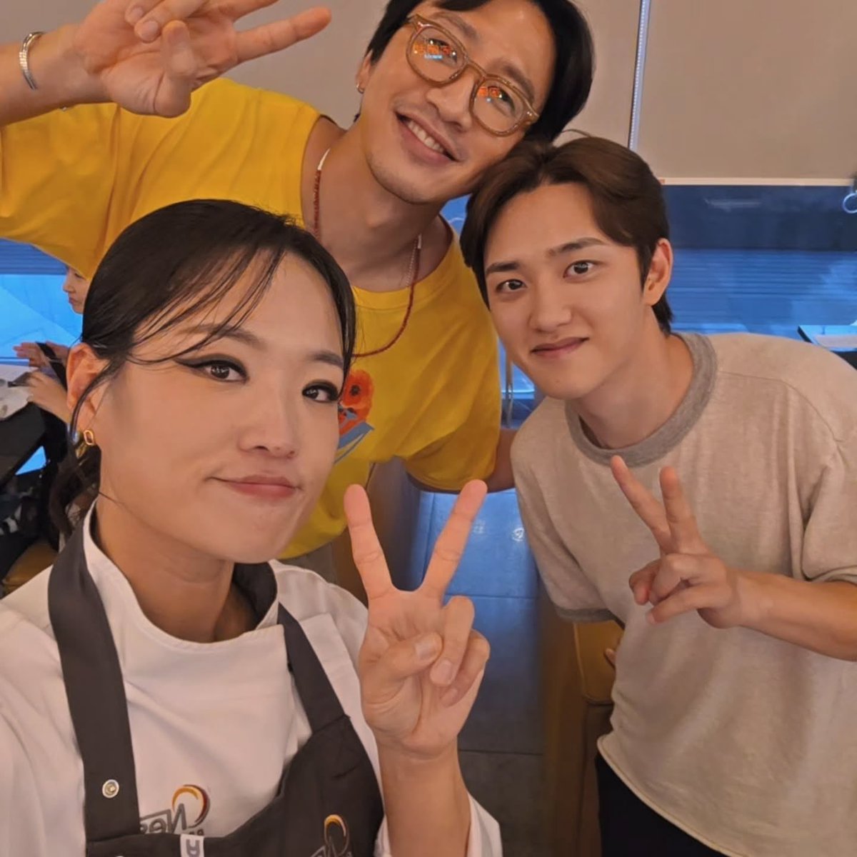 dd__dandelion's tweet photo. Kyungsoo and Kwangsoo visited Chef Jung Jisun’s restaurant 🥹 https://t.co/q0Vd9NPUyR