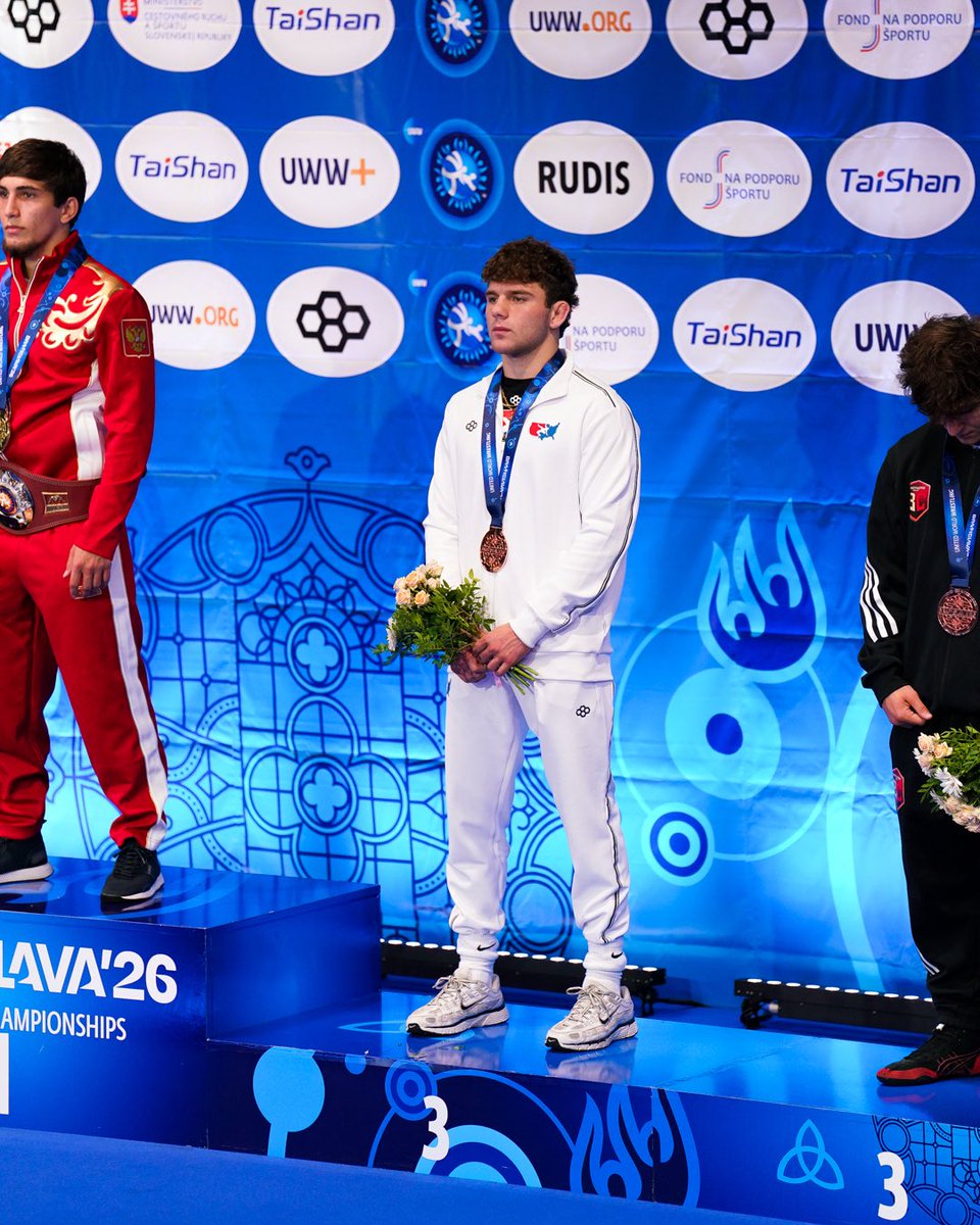 HokiesWrestling's tweet photo. Ryan Scott Burton.
2026 U20 World Bronze Medalist 🥉

#ALLINALLTHETIME #Hokies 🦃 https://t.co/TZHdE9vV1U
