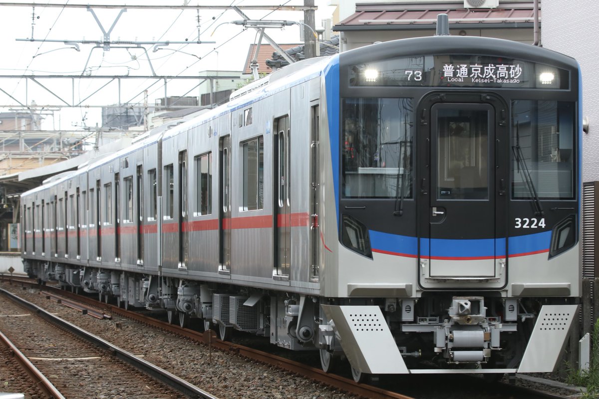 ASHIMO5790983's tweet photo. 2026.8.23.SUN
第※※73列車　3224F〜3221F

㊗️3224F初運行&amp;金町線営業初入線㊗️ https://t.co/KJB6HDtDB4