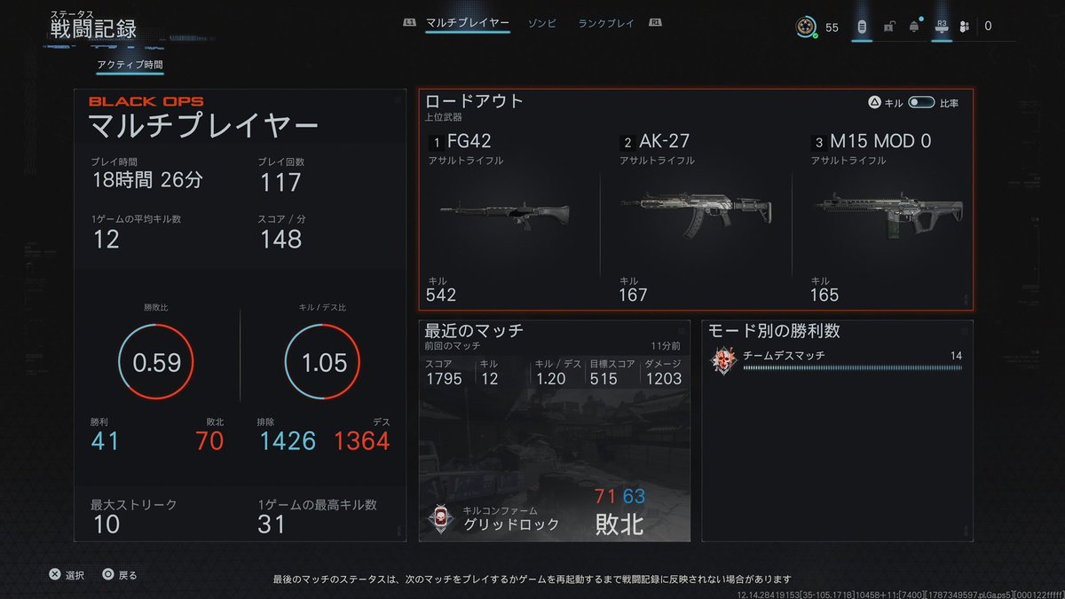 Tato08020522's tweet photo. 昨日もCODをプレイ。K/D1.0を維持出来るよう頑張ります。 https://t.co/MKJmHVUrwq