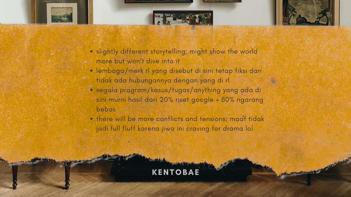 kentobae's tweet photo. ⚠️ notice ⚠️ 

karena udah lama gak update, ada beberapa penyesuaian yes!

selebihnya tetap mengacu ke disclaimer/cw yang ada di awal banget. https://t.co/6C3OcPFCrA