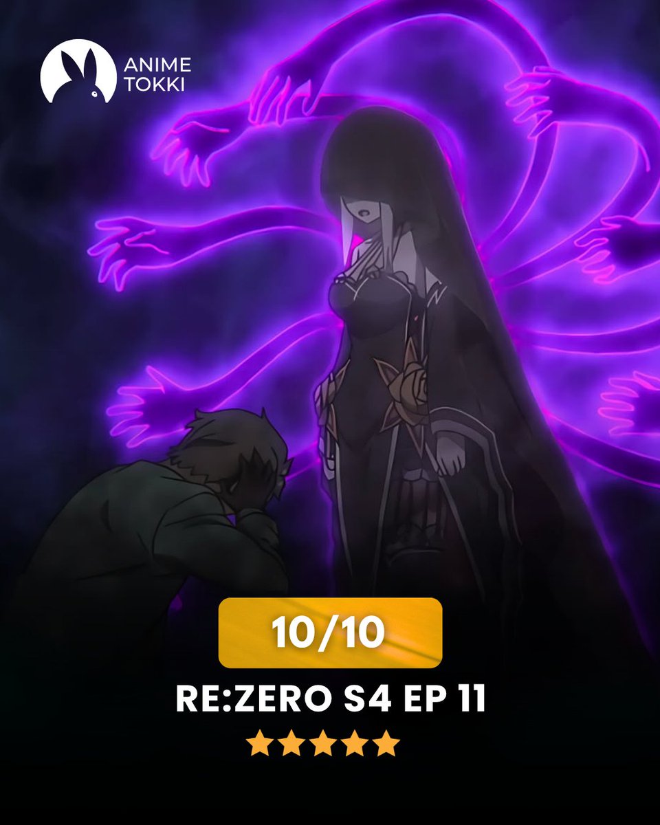 AnimeTokki's tweet photo. 'Re:Zero' Season 4 EP 11 &amp; 'BLEACH' Final Season EP 5 made History as the First Anime shows in 9 years to achieve a Perfect 10/10 score on iMDb with over 10,000 ratings. https://t.co/TXqgAa9riB
