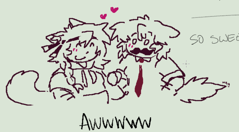 ahasbandsyaoi's tweet photo. drew ahasbands on magma with my trackpad thry are so cute... https://t.co/5FeW8XP21G