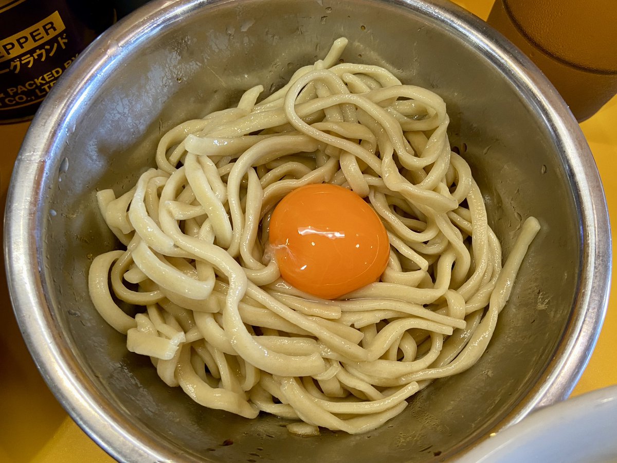 torimenoseinen's tweet photo. ラーメン二郎 八王子野猿街道店2

大つけ麺＋玉ねぎたまご＋ネギ＋ウズラ＋トドメ玉(冷)

ニンニクマシ、カラメ

日曜の朝からがっつり。

ごちそうさまでした。 https://t.co/LYrMzdsPez