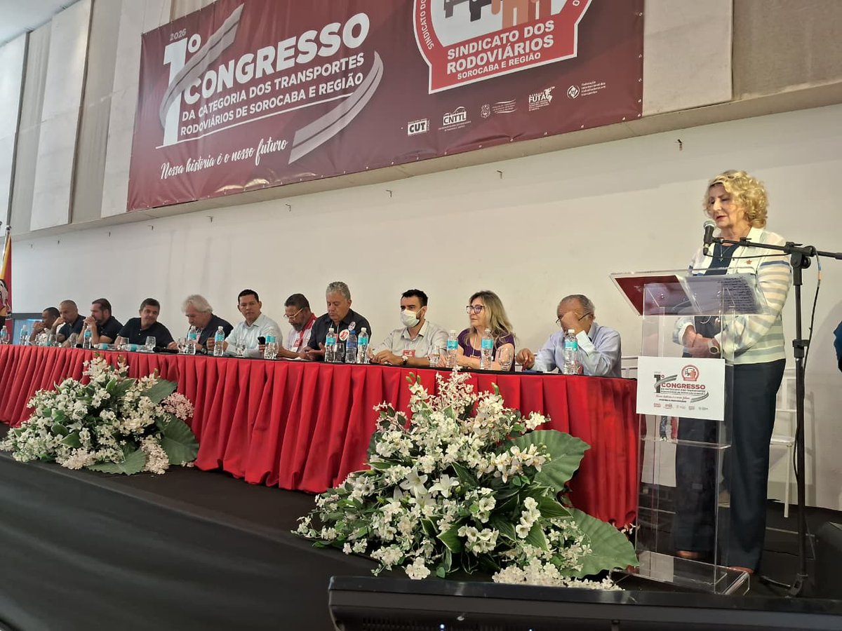 CNTTLOFICIAL's tweet photo. Paulinho do Transporte destaca lutas e conquistas dos rodoviários no 1º Congresso da categoria em Sorocaba. Evento conta com a presença de lideranças sindicais e políticas e termina no domingo, dia (23).

#cnttl #rodoviários #transporte https://t.co/jkkePkGPNH