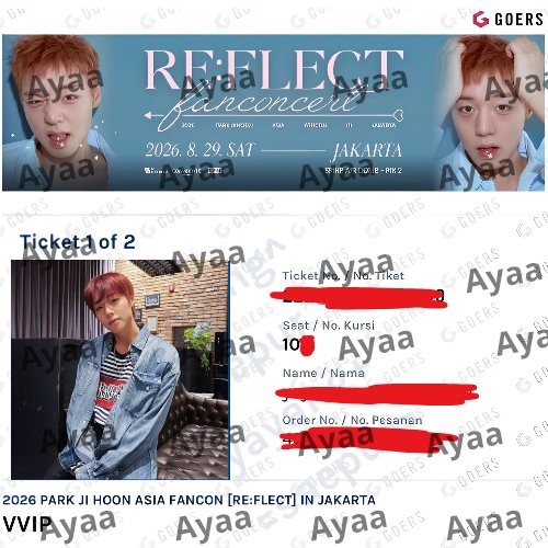 Ayaafqle's tweet photo. 🩷 WTS PARK JIHOON FANCON JKT 🩷

🎟️ VVIP SN 10*
Benefit: Soundcheck + Group Photo + Hi-Bye + Photocard 

Akun masih baru, bukti tiket available. 
🤝 COD FULL PAYMENT di venue, tiket fisik diserahterimakan langsung.

Serious buyer DM yaa! 🫶🏻 https://t.co/IYKzg7WMFn