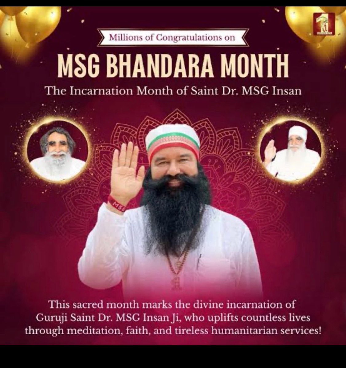 ADESH6151's tweet photo. पावन MSG Bhandara Month आत्मिक शांति, भक्ति और मानवता की सेवा की प्रेरणा दे रहा है। #SpiritualSunday पर Saint Gurmeet Ram Rahim Singh Ji के पावन वचन जीवन में सकारात्मकता और नेक सोच जगाते हैं।
#SpiritualSunday #MSGBhandara #SaintGurmeetRamRahimSinghJi https://t.co/pwITtjvKh0