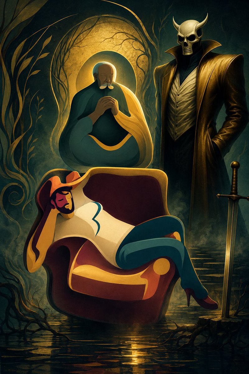 MariuszUss3's tweet photo. Between Dream and Death
#BetweenDreamAndDeath #SurrealArt #DarkArt #DreamArt #DarkSurrealism #FantasyArt #DigitalArt #AIArt #Dreamscape #MysticalArt #Guardian #DarkFantasy #Surrealism #Cambion22 https://t.co/9nI8oFgedx