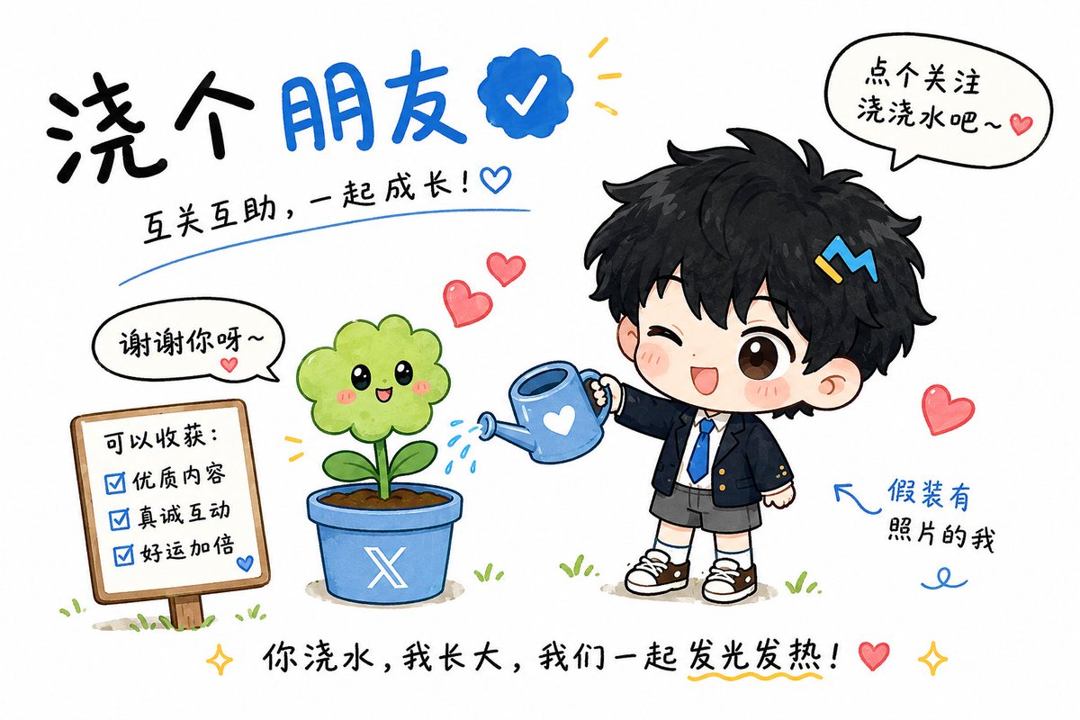 MichengAI's tweet photo. 又是浇朋友的一天，大家早早早
留个你的痕迹再离开
#蓝v #浇朋友 https://t.co/qHQyzbcckp