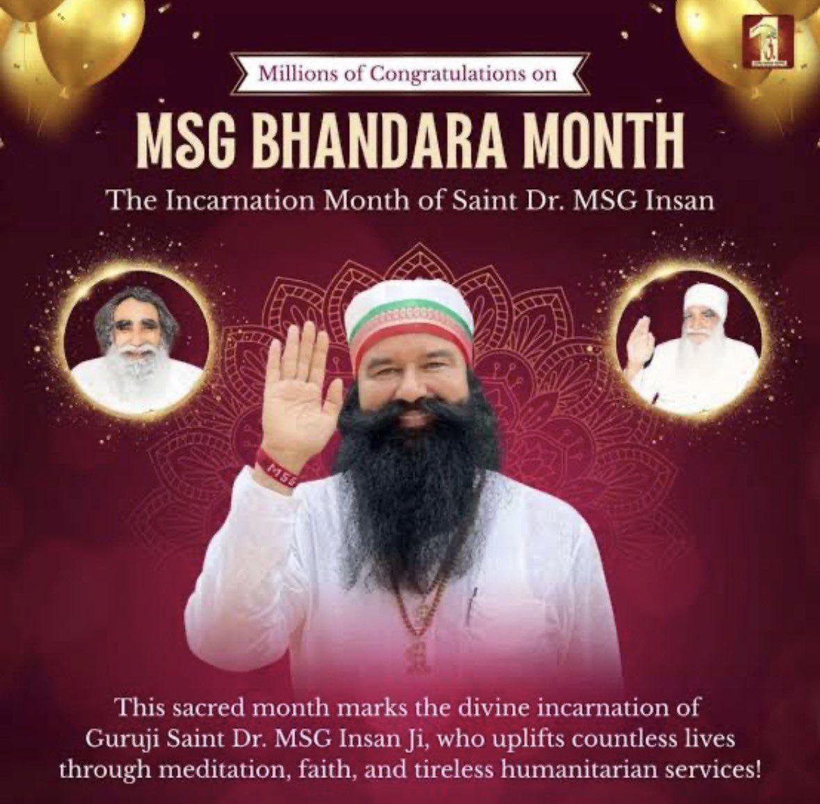 SukhreetIn77's tweet photo. आज बरनावा,UP और Budharwali राजस्थान में MSG Bhandara का आयोजित किया जा रहा है।यह #SpiritualSunday खास होगा क्योंकि लोग एक साथ Saint Gurmeet Ram Rahim Singh Ji के वचनों को सुनेंगे।इसलिए उत्तर प्रदेश के आसपास क्षेत्र के लोग इस पावन अवतार माह को मनाने के लिए बेहद उत्साहित है। https://t.co/xLSKoUwz2B