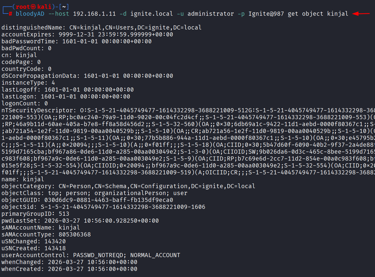 hackinarticles's tweet photo. Active Directory Pentesting with BloodyAD 🩸

🔥 Telegram: https://t.co/upuP8k8ckB
✴ Twitter: https://t.co/Za7rYILz6E

BloodyAD is a powerful Active Directory exploitation tool used to abuse AD permissions (DACLs) for privilege escalation, persistence, and domain compromise. It enables attackers to manipulate objects, reset passwords, and gain full control over the domain.

📚 Techniques Covered in This Guide

⚙️ Lab Setup
🔎 Understanding AD ACL & DACL Abuse
🧠 BloodHound Path Analysis
🔐 Authentication (Password / Hash / Kerberos)
👥 Add User to Privileged Groups
🔑 Reset Password & Takeover Accounts
⚡ GenericAll / GenericWrite Abuse
🛠 WriteDACL & WriteOwner Exploitation
📡 Resource-Based Constrained Delegation (RBCD)
🐚 Shadow Credentials Attack
🎯 Privilege Escalation to Domain Admin

📖 Article:
https://t.co/BlMb1nhvLk

#CyberSecurity #EthicalHacking #Pentesting #RedTeam #ActiveDirectory #BloodyAD #InfoSec