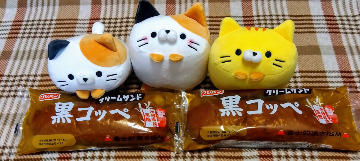 Neko7220's tweet photo. #もちふわころころらいふ
 #ぬい活
皆様今日も本当にお疲れ様でございます
本日は仕事がお休みでございましたので
この間大好きな猫ちゃんと一緒に買い物
してお気に入りの甘い物を食べました😋
大好きな甘い飲み物も飲んで癒されて
１日幸せな素敵な日になりました✨️
猫ちゃん😸と甘い物が一番です https://t.co/iAvvi1AV3W