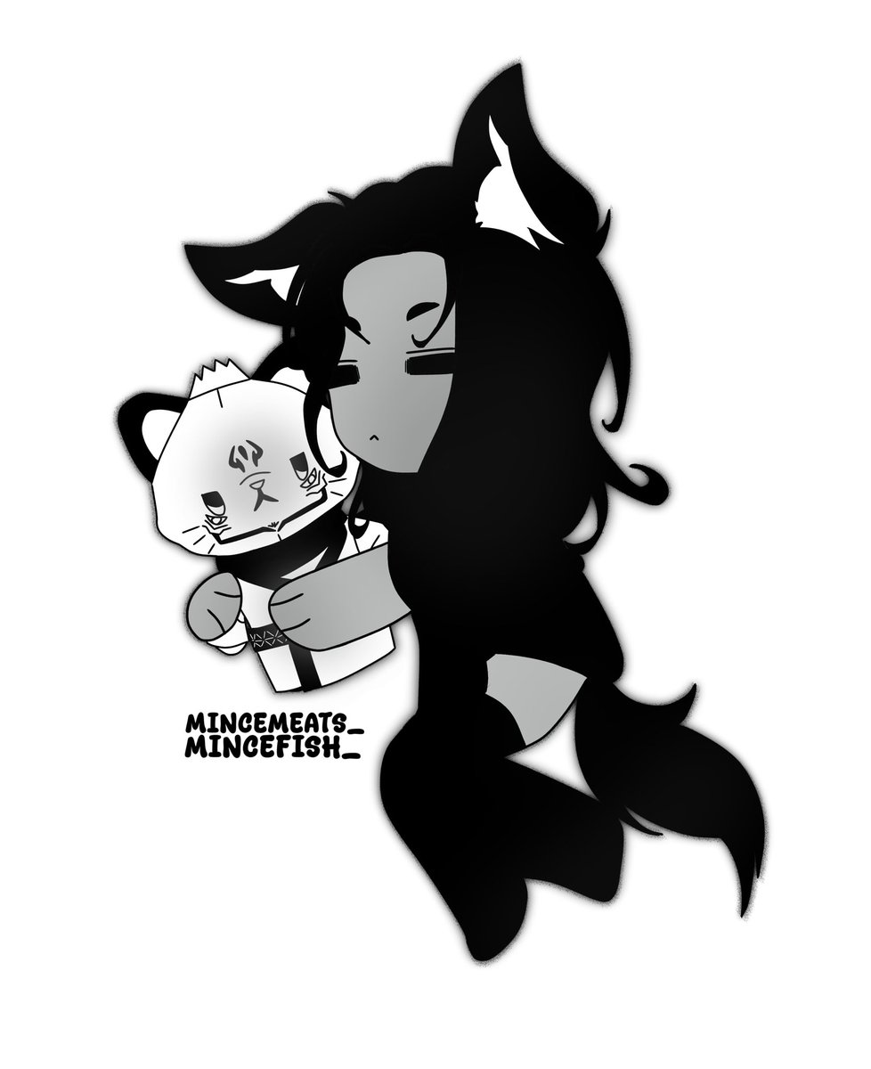 MinceMeats_'s tweet photo. Kitty girl (me irl) and Cat Sukuna https://t.co/bcuEkqq2LK