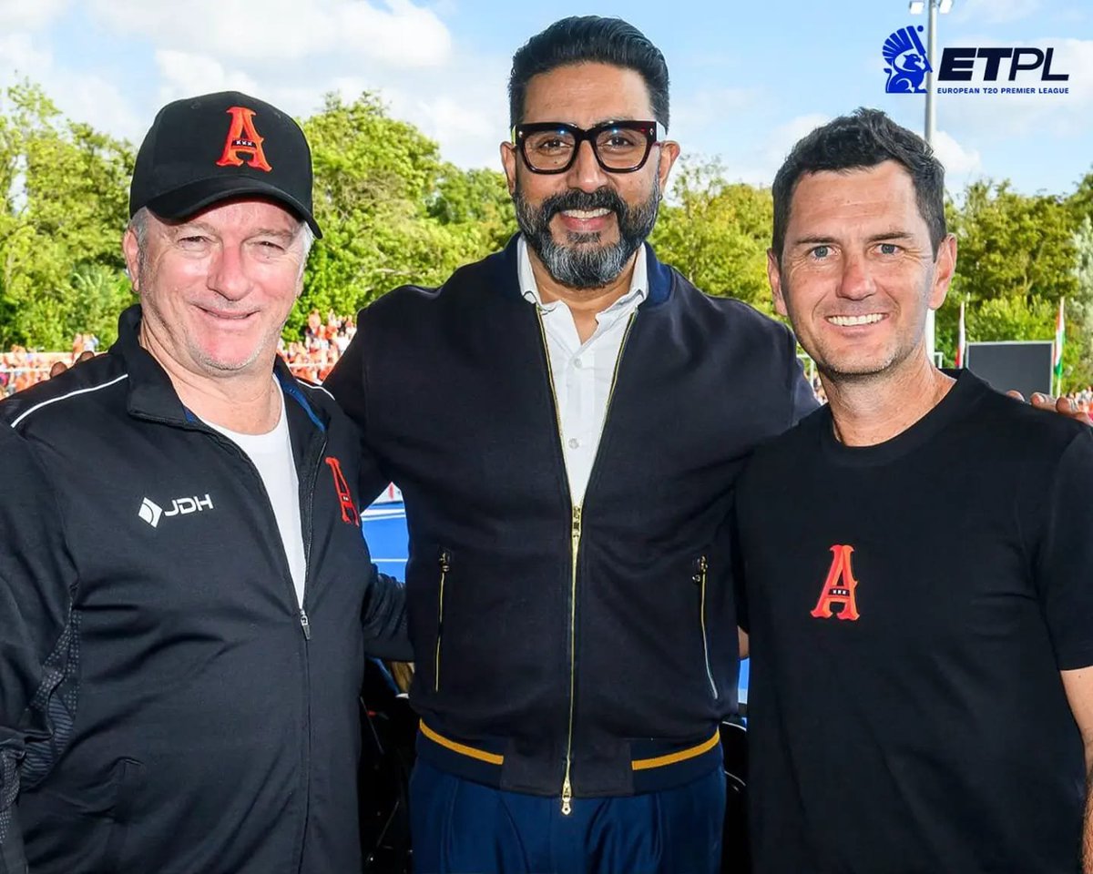 BachchanJrFC's tweet photo. More like game-day mood 😎🏑 @juniorbachchan 

#AbhishekBachchan #ABCrew
#HWC2026 #ETPL #Trending
#Hockey #TeamIndia https://t.co/zGuW6rKbzD