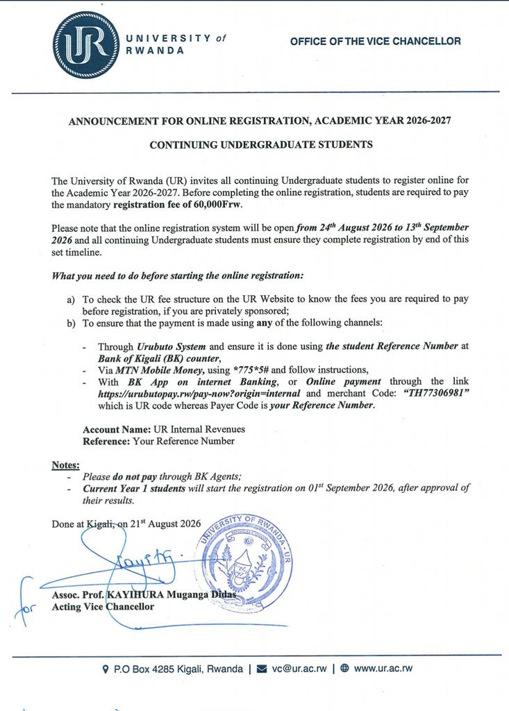Bishyashya's tweet photo. Nonese habaye iki kugirango registration fees Ive kuri 35k ige kuri 60k @KabagambeI @Uni_Rwanda @oswaki @ChallUmurerwa mutubarize   icyahindutse dore na 35k  kuyabona ntibyari byoroshye cg bongere bursary dore ibintu byose byaruriye https://t.co/k9RD93VEzp