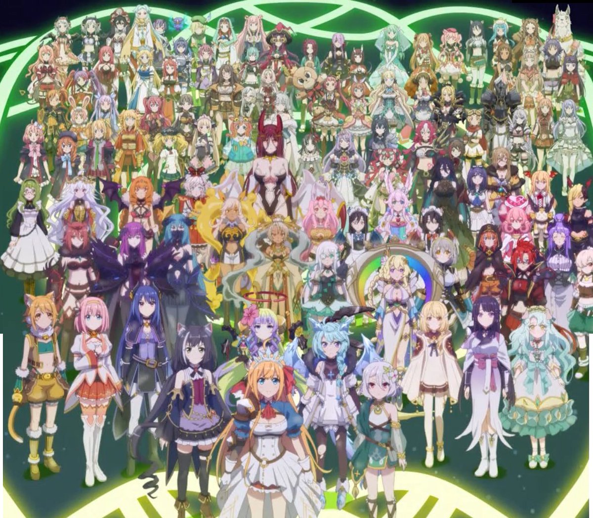 LodgeHunters's tweet photo. A group shot of all the 102 heroines minus Tia (you can also choose her, secretly) https://t.co/TuXtOme5QR