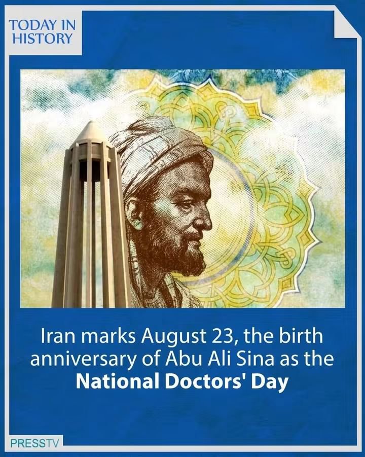 JICpak's tweet photo. Abu Ali al-Hussain ibn Abdullah al-Balkhi was born in 980 CE in the village of Afshana in present-day Uzbekistan. The philosopher, physician, mathematician, astronomer, and scholar Ibn Sina is widely recognized today as the “father of modern medicine”.

https://t.co/l5MQKgyezv https://t.co/DWwEbsaJhB