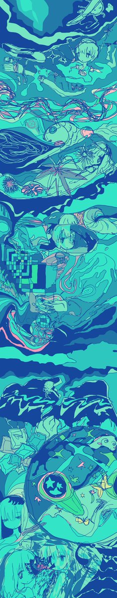 hyvAAco's tweet photo. 絵（フル）
けっこう長い https://t.co/SkMqKWoopD